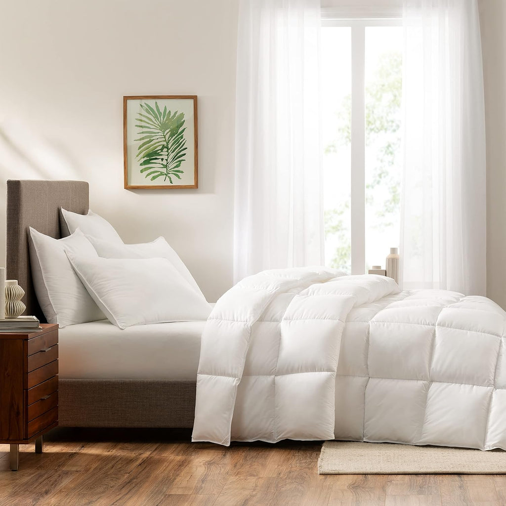 Down Illusion All Season Hypoallergenic Down Alternative Comforter with Corner Loops, King/Cal King,