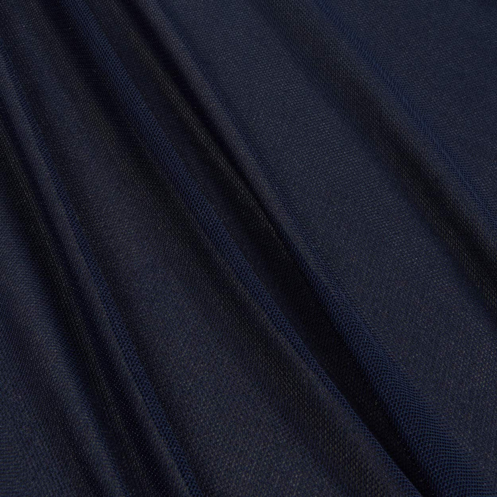 Power Stretch Mesh Fabric - Navy Blue, Fabric by the Yard