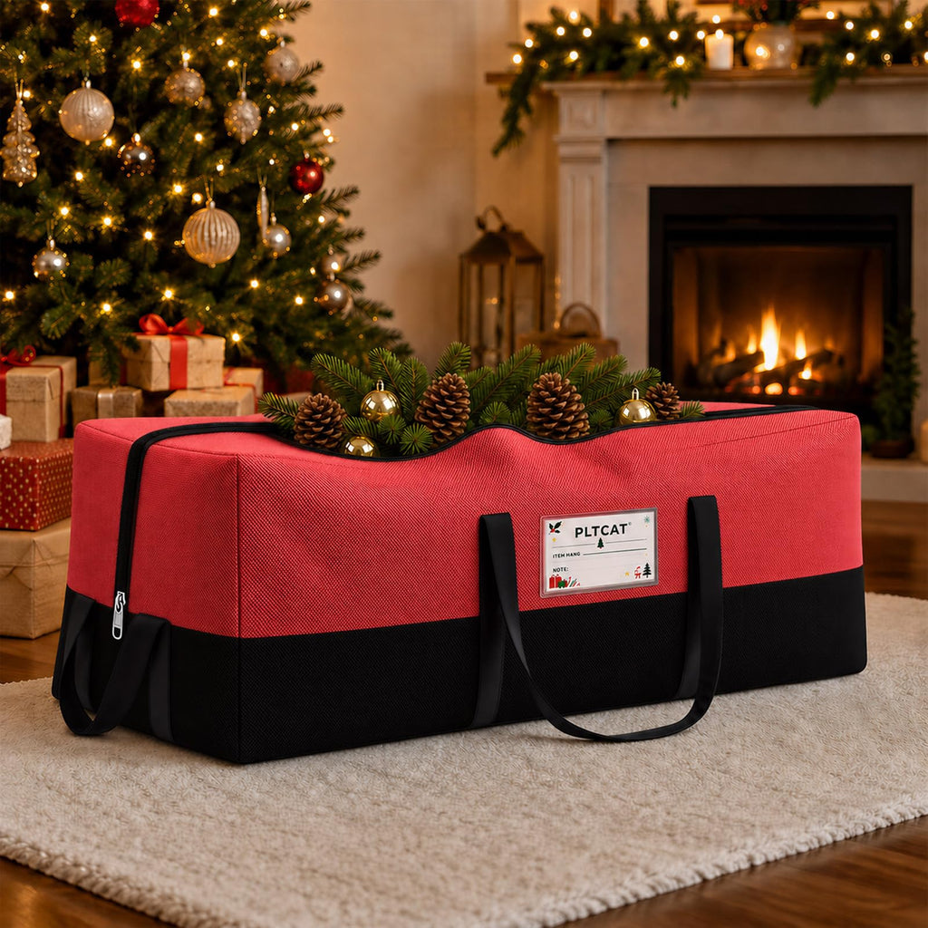 Christmas Tree Storage Bag, Fits 8 Ft Artificial Trees, Red