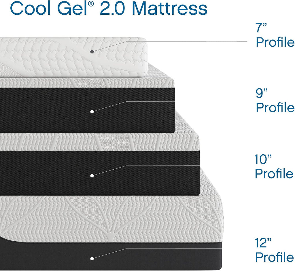 Ventilated Memory Foam 12-Inch Mattress | CertiPUR-US Certified | Bed-in-a-Box, California King