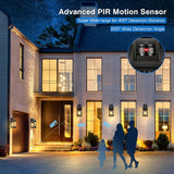 2 Pack Motion Sensor Outdoor Lights, Dusk To Dawn Outdoor Lighting, Modern Led Exterior Light Fixture