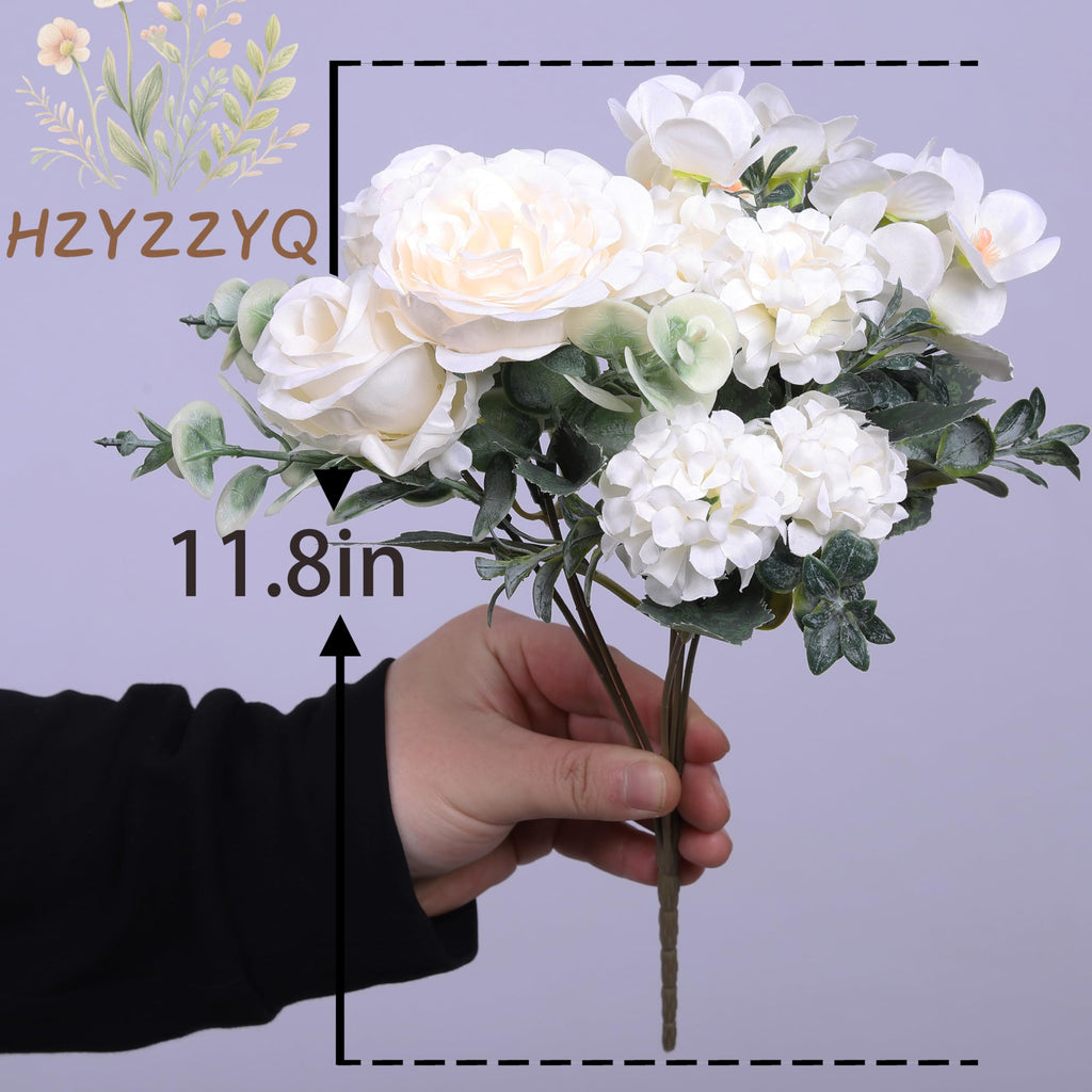 8 Pack Artificial Peony, Silk Peonies Fake Peonies Artificial Peonies Bouquet for Centerpiece Table Wedding Party