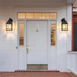 2-Pack Dusk to Dawn Outdoor Wall Lights, Sensor Exterior Light Fixtures, Porch Lights, Black Waterproof Wall Sconces