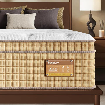 Firm Full Mattress 13 inch, Deep Sleep Hybrid Mattresses in a Box, Zoned Lumbar Support for & Back Pain Relief, Made