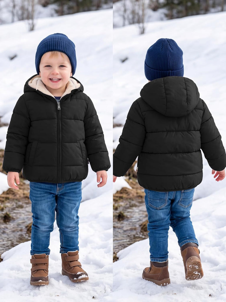 Baby Boys Girls Winter Puffer Jacket Thicken Warm Fleece Outweaar