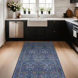 Vintage Dark Blue 3x5 Area Rugs