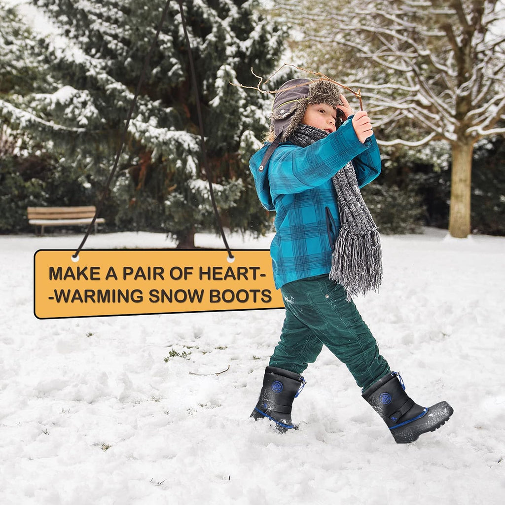Kids Insulated Waterproof Anti-slip Winter Warm Snow Boots