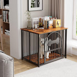 31.5 Inch Dog Crate Furniture, Modern Side End Table Style Dog Cage, Heavy Duty Dog Kennel for Medium Dogs up to 45 lb