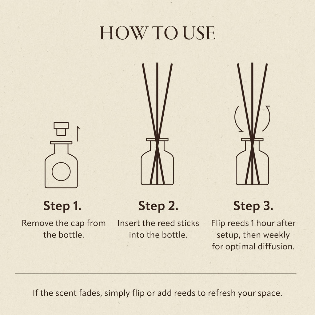 Soréva Luxury Reed Diffuser, Blood Orange Jasmine Citrus Scent, 4.39 fl oz