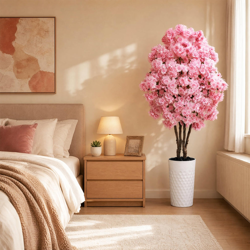 Artificial Cherry Blossom Tree 5FT - Fake Flower Tree Indoor Outdoor
