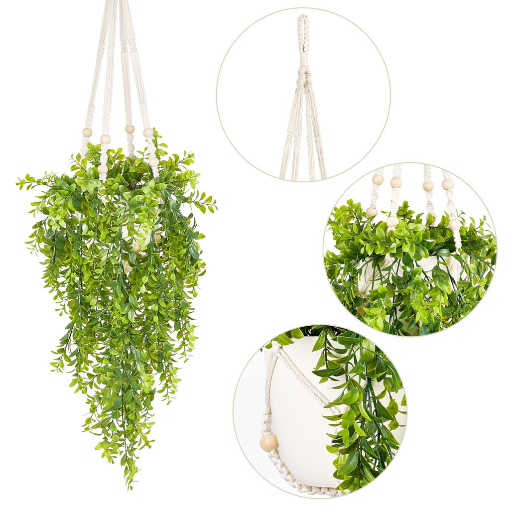 Fake Hanging Plant, Artificial Hanging Plants Decor Indoor