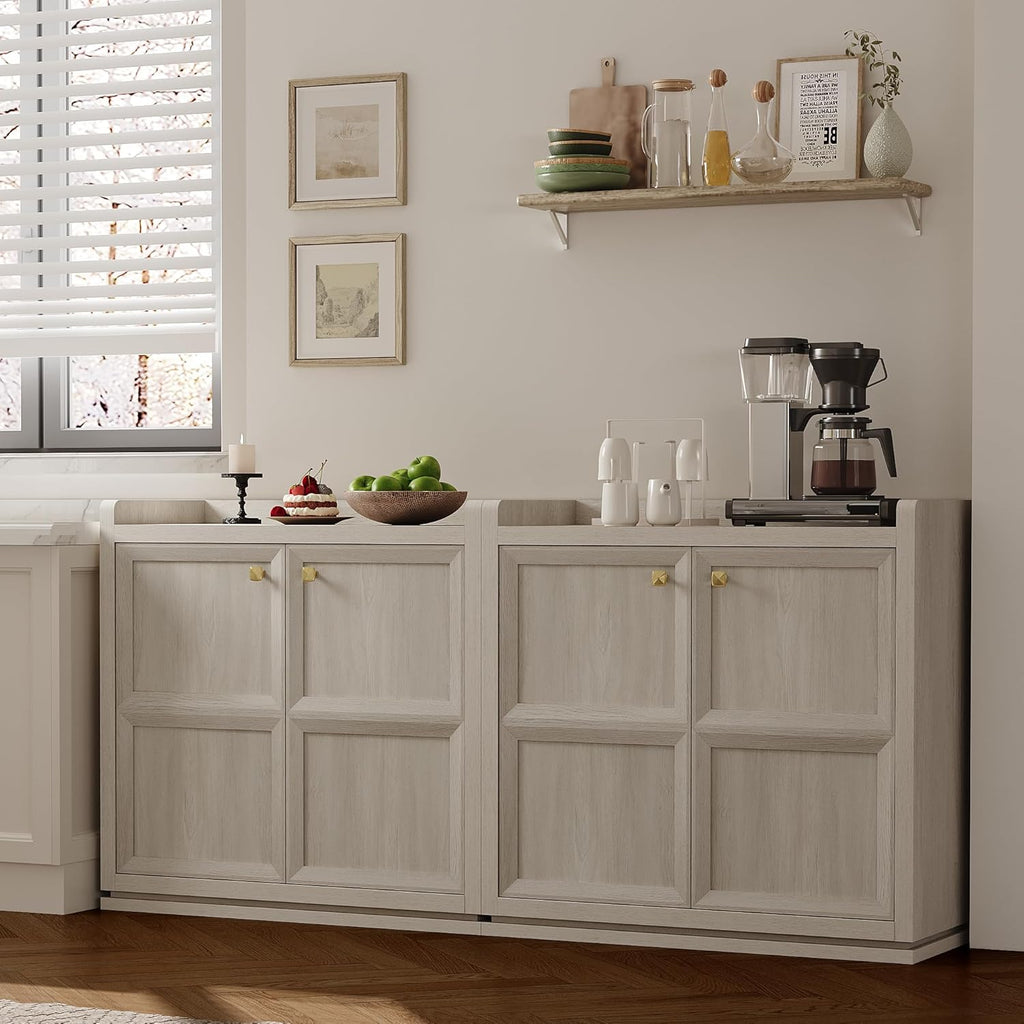 Buffet Cabinet with Storage 101" Sideboard Accent Storage Cabinet for Bedroom Dining Room Living Room Entryway with