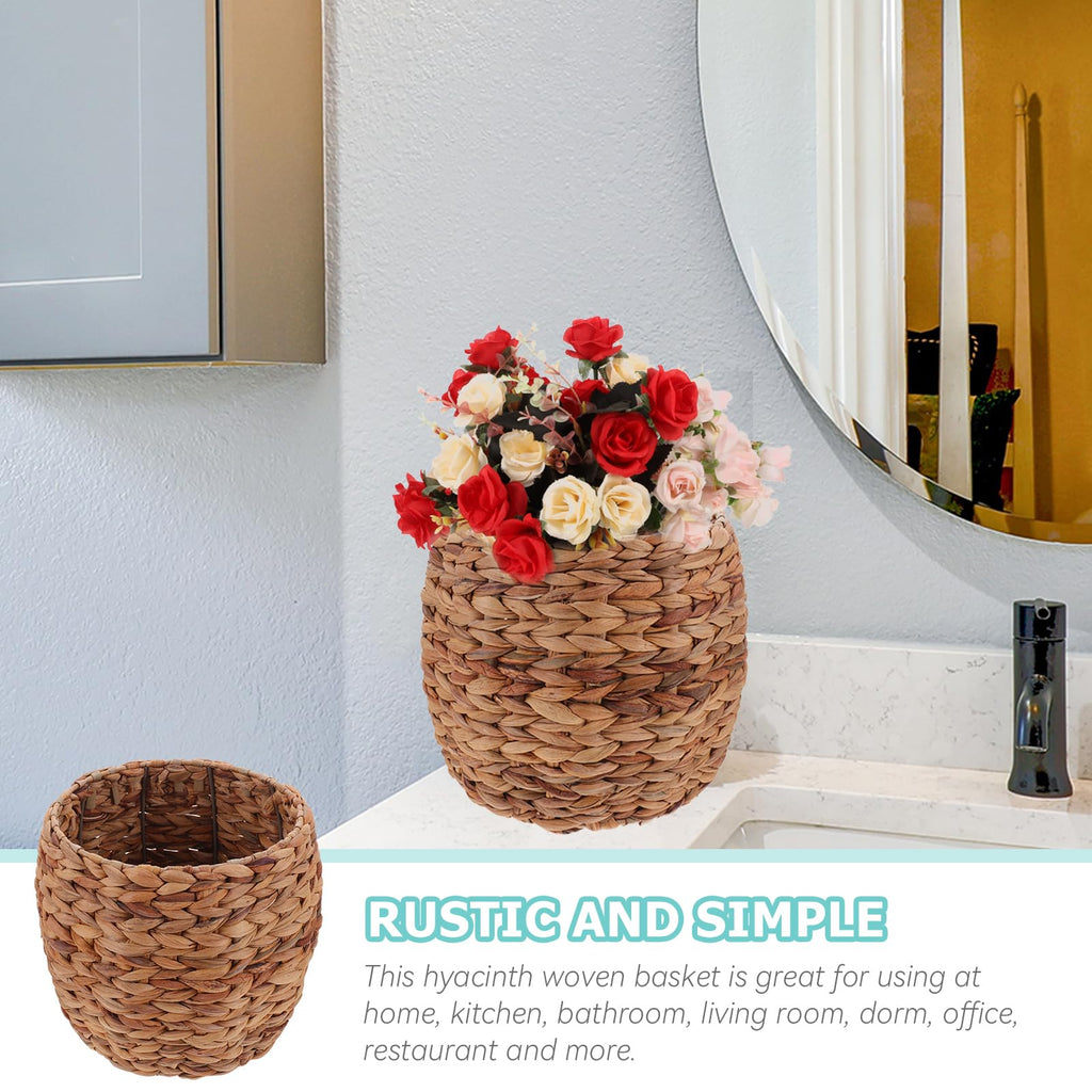 10inch Seagrass Plant Basket Indoor Planter Basket Sundries Storage Woven Seagrass Wicker Planter Flower Pot