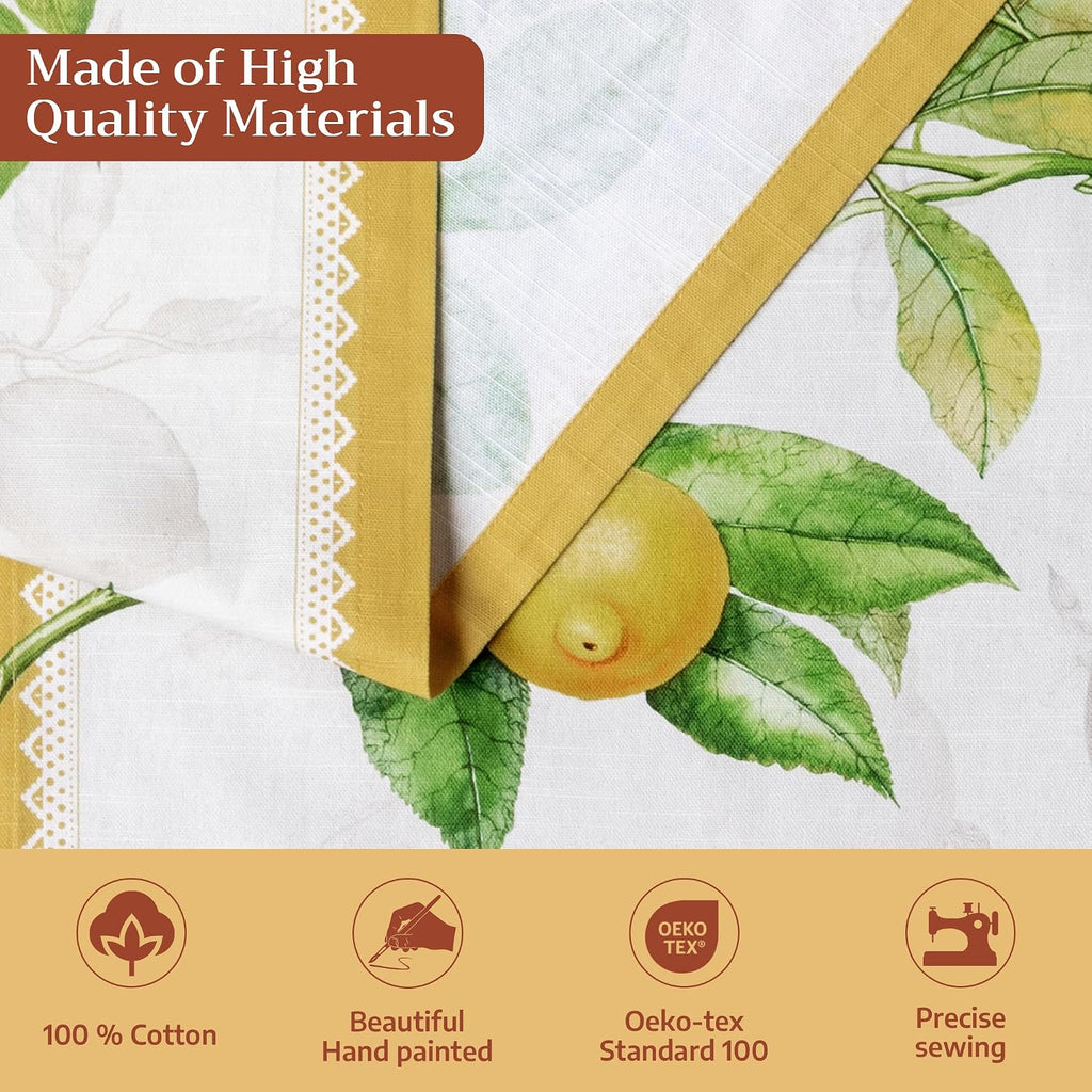 Table Runner 100% Cotton 14.50" x 108" (Single Layer) | Table Runners 108 inches Long Decorative Kitchen Dining Party