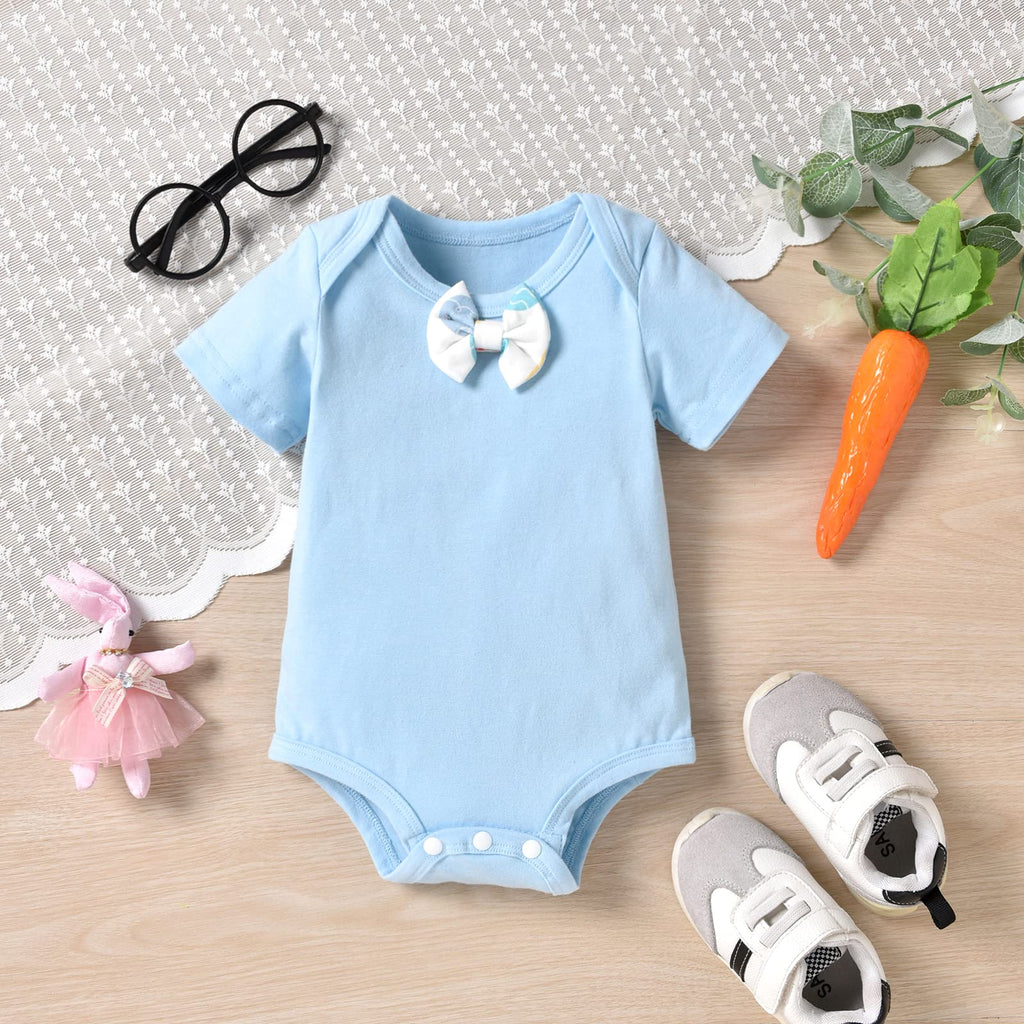 Newborn Baby Boys First Easter Clothes 1st Bunny Clothing Rabbit Outfit NB White