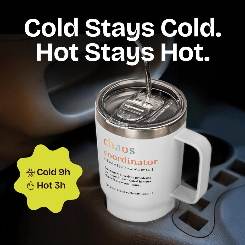 Chaos Coordinator Tumbler Mug Gifts 20 Ounce Administrative Professional Day Gifts Teacher Appreciation Gifs for