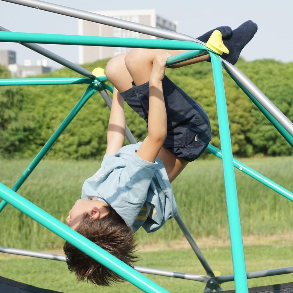 12FT Climbing Dome, Outdoor Dome Climber for Kids 3-10 | Supporting 1000 lbs, Easy Assembly Playground Jungle Gym