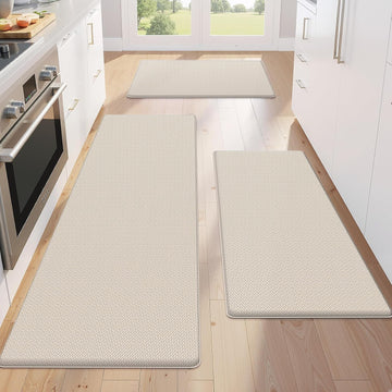 Kitchen Mats for Floor,3PCS Cushioned Soft Kitchen Rugs | Non Slip Anti Fatigue Mats for Floor,Waterproof Kitchen