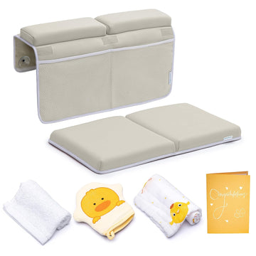 Bath Kneeler with Elbow Rest Pad Set, 1.75 inch Thick Kneeling Pad and Elbow Support for Knee Arm Support, Large