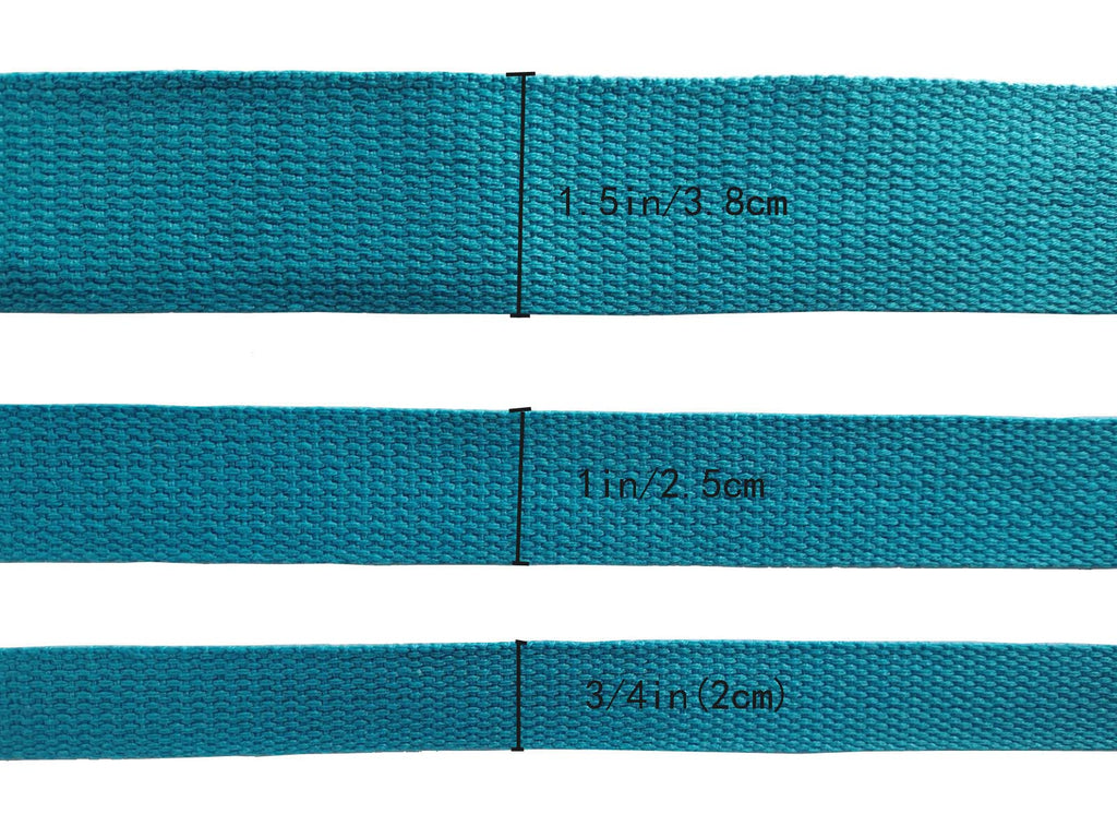 Cotton Webbing 1.5 Inch 24 Yards 24 Colors Mediumweight Polyester Cotton Webbing Strap for Cloth Tote Bags Leash