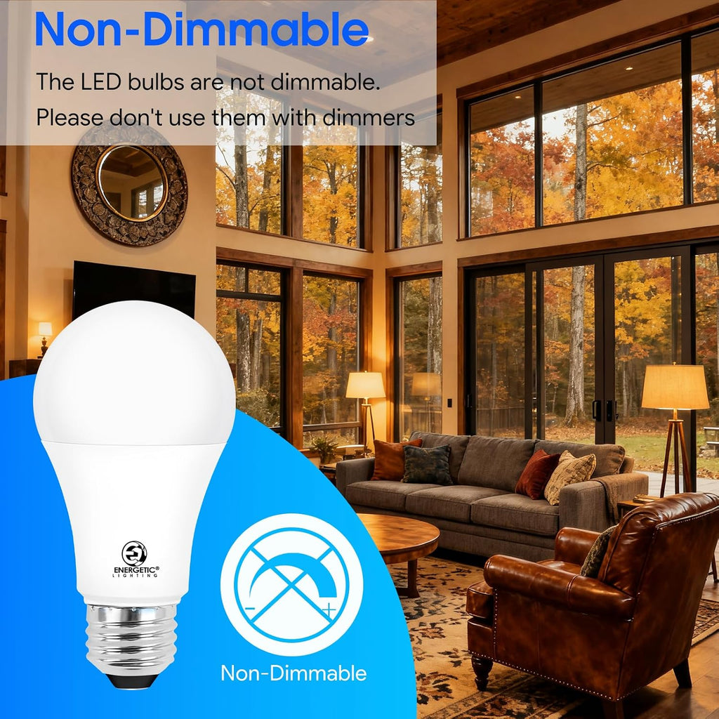 LED Bulbs 100 Watt Equivalent, Super Brightness 1600LM Soft White 2700K, Non-Dimmable A19 LED Bulb, E26 Standard