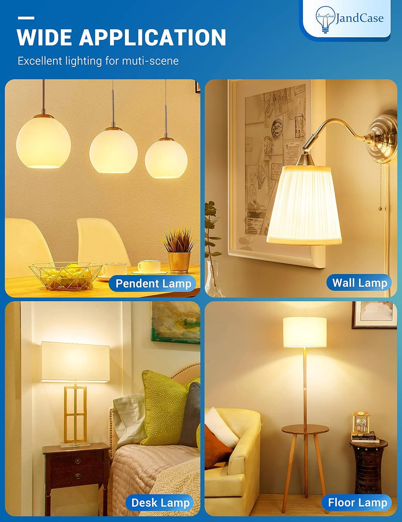 Ceiling Fan Light Bulbs,E12 G14 LED Bulbs 60Watt Equivalent,3000k