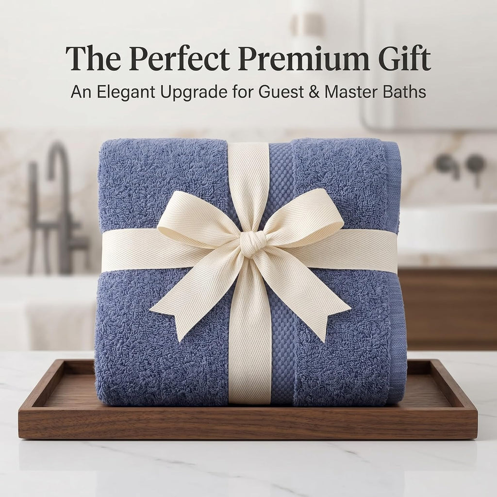 Elegance 100% Organic Cotton Turkish Bathroom Towels Set, Ideal Quick Dry Luxury Washcloths, Hand & Large Luxury Bath