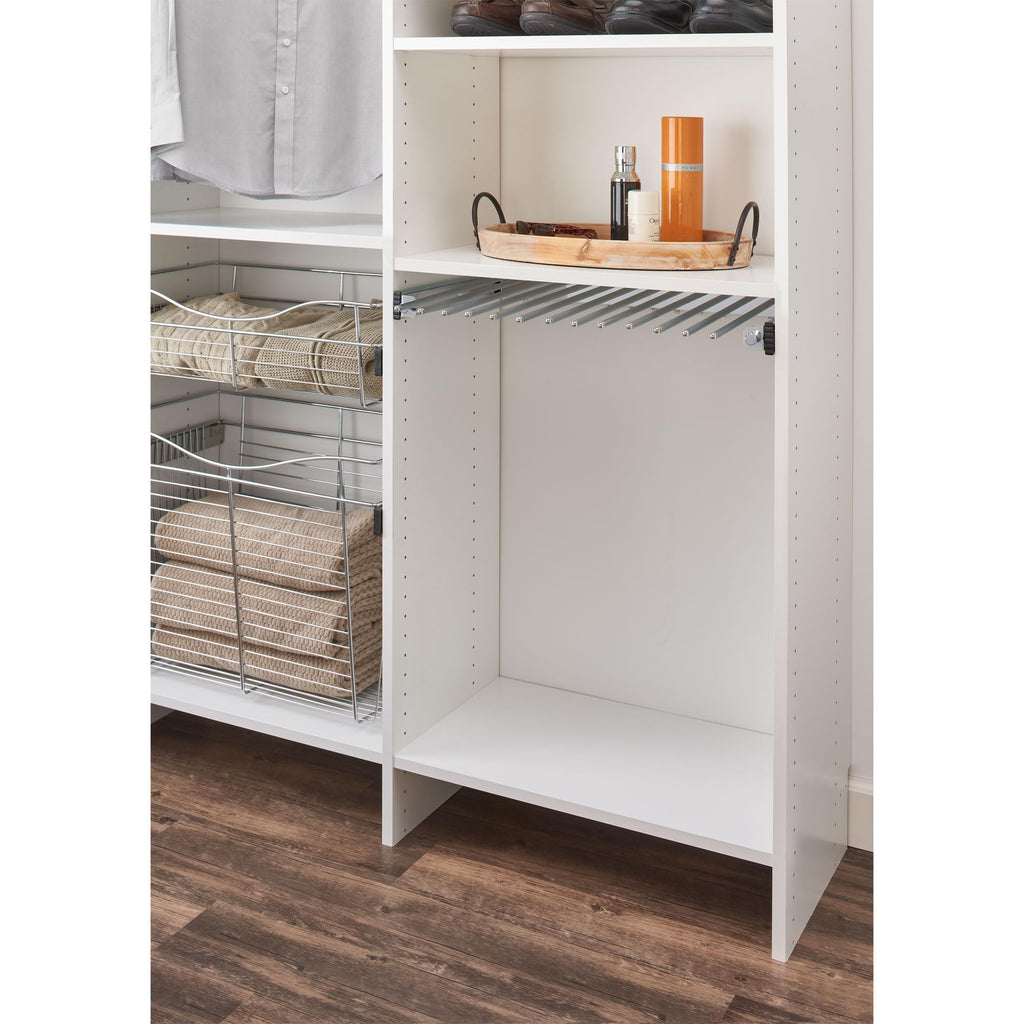 Sliding Pants Rack for Closets, Min Opening Width of 29.75"