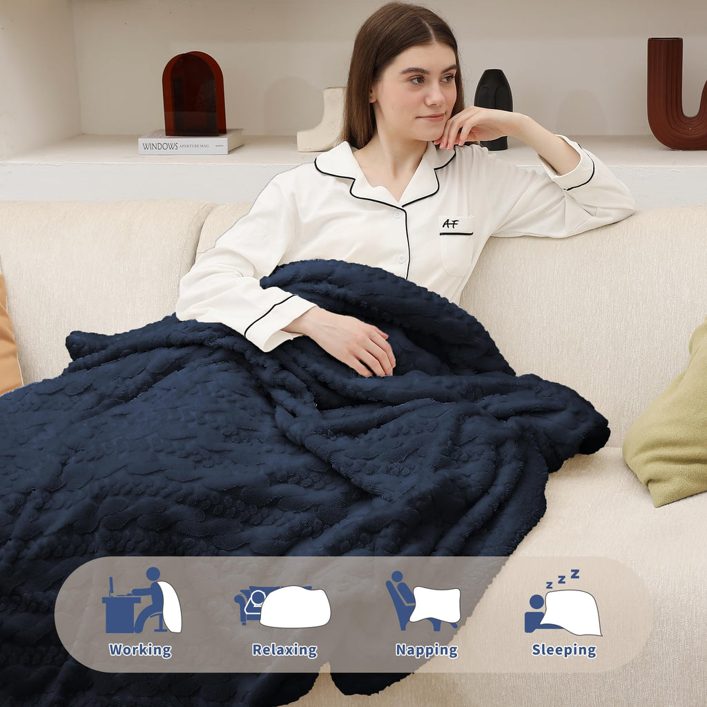 Rabbit Faux Fur Heated Blanket, Soft Thick Electric Blanket
