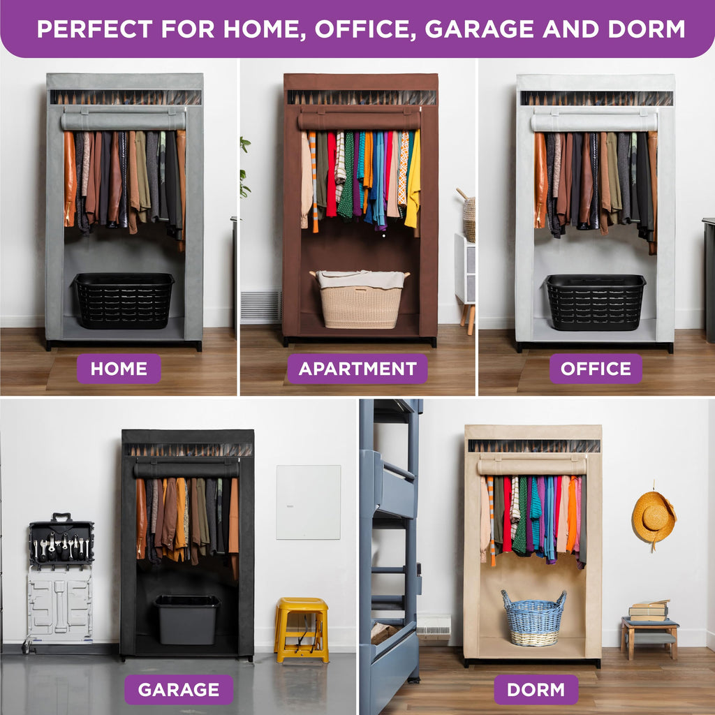 Portable Wardrobe Closet, 50 LBs Large Capacity