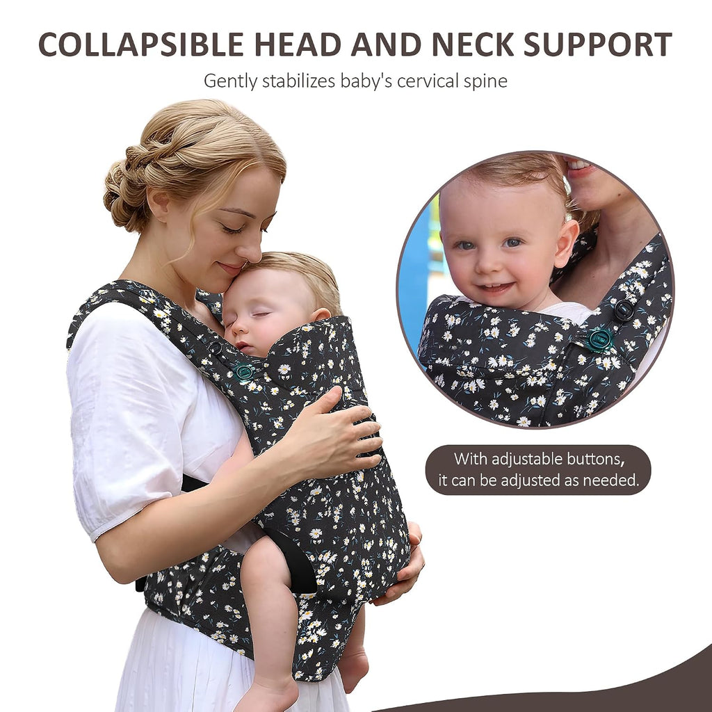Baby Carrier, Toddler Carrier with Adjustable Seat Size, Comfortable & Ergonomic Baby Carrier Newborn (7-25 LBS)