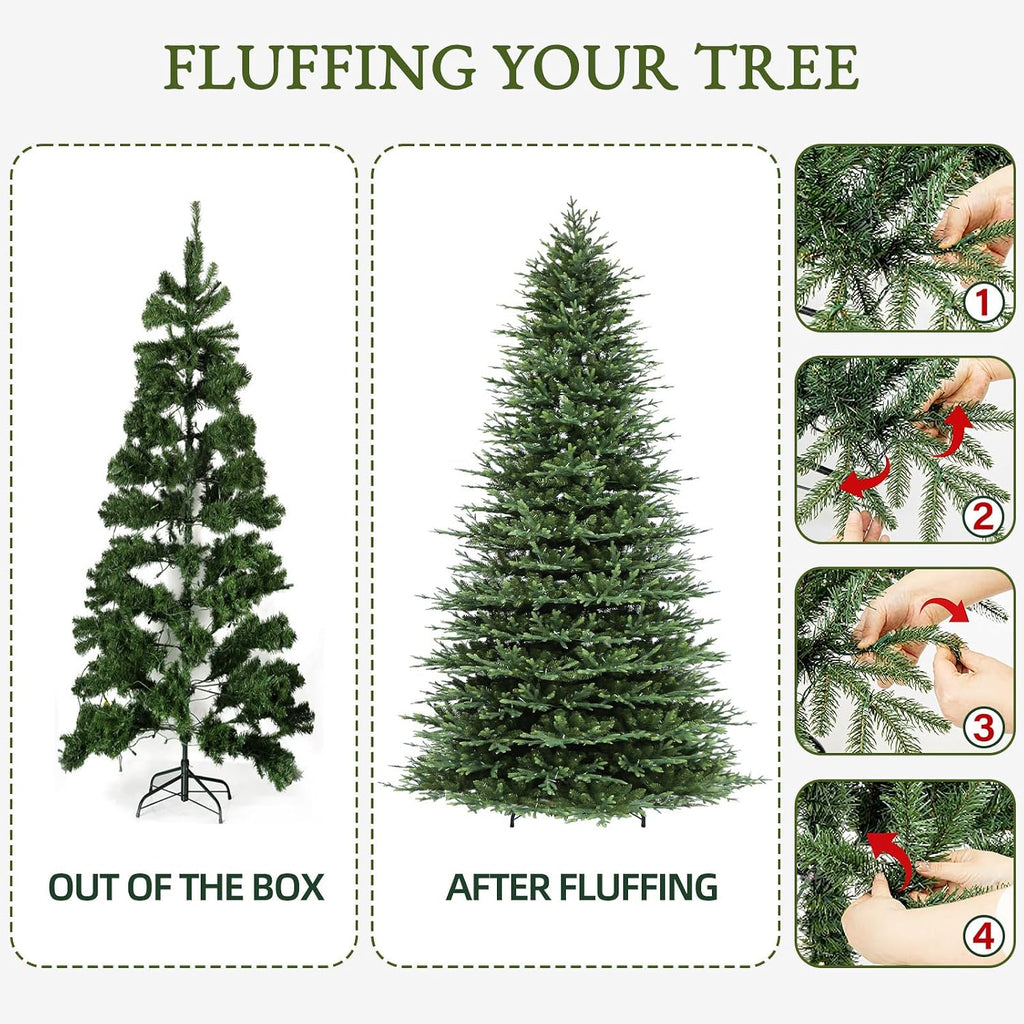 Prelit Premium Christmas Tree with 5179 PE&PVC Hinged Tips
