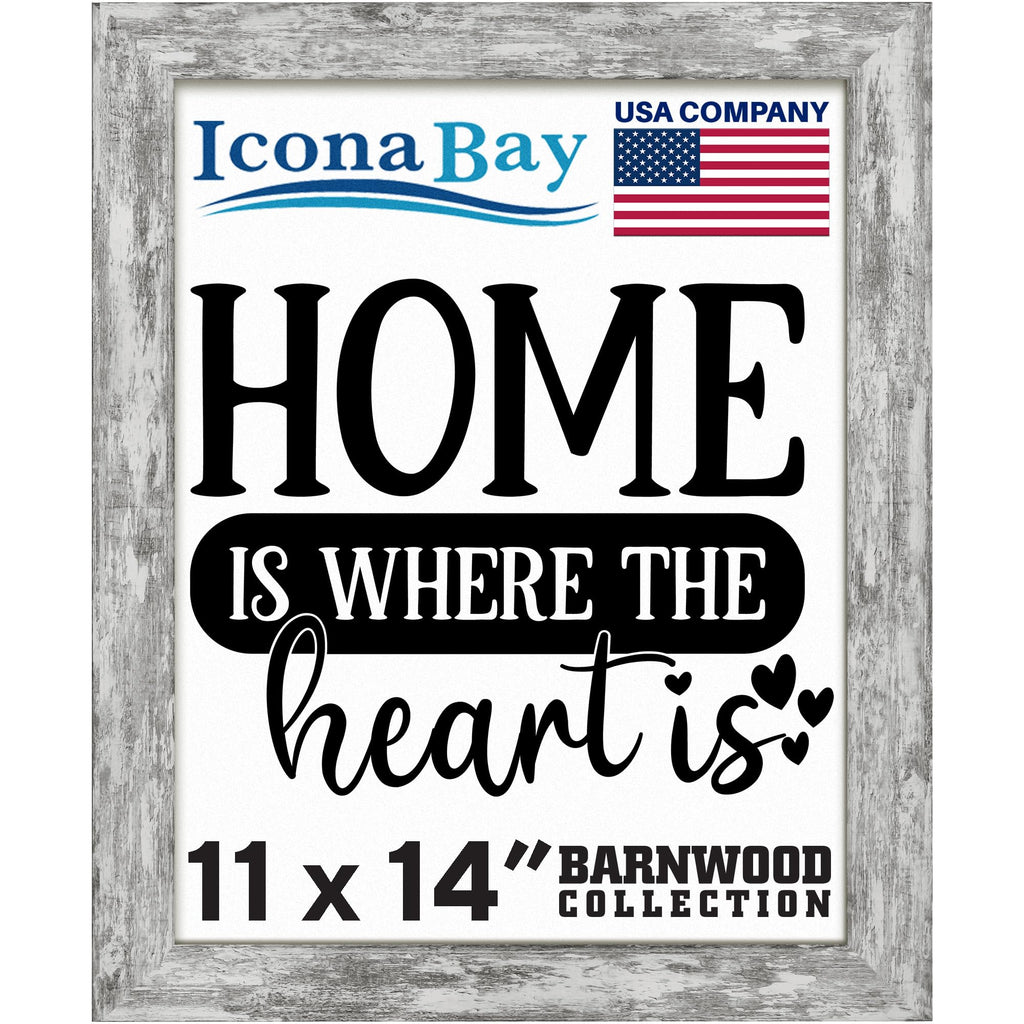 11x14 Pony Gray Picture Frame - Barnwood Collection