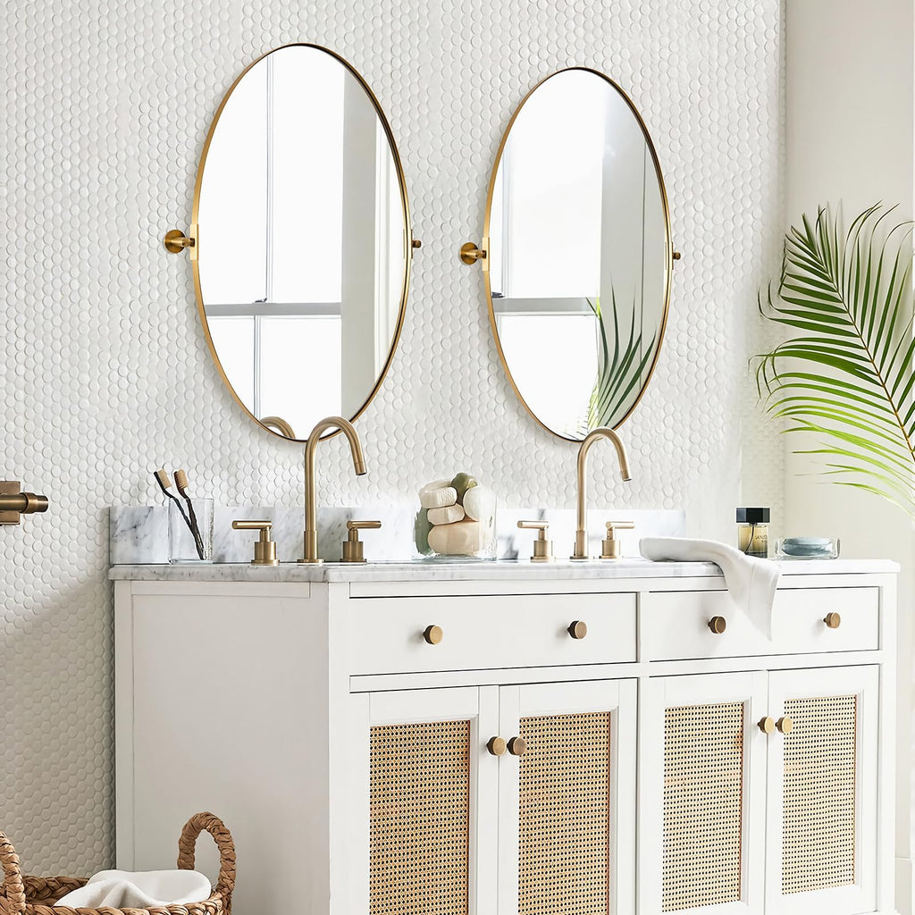 Oval Pivot 20"x28" Brushed Gold Sink