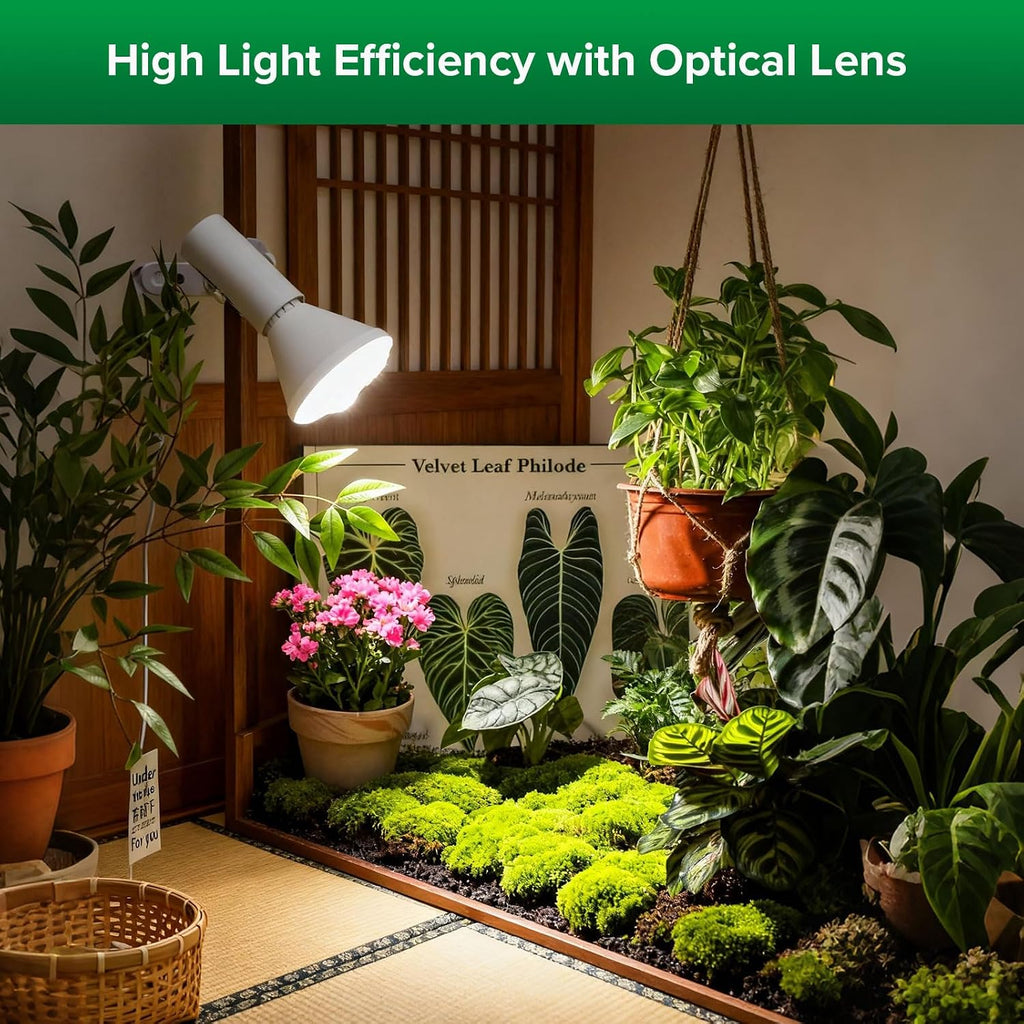 Grow Light Bulb, IP54 Waterproof for Indoor Outdoor Plants, 24W E26