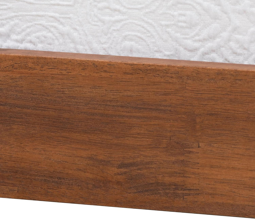 Matilda Mid-Century Modern Ash Walnut Finished Wood Twin Size Daybed