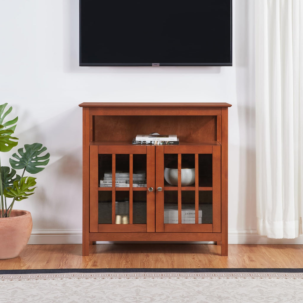 Big Sur Highboy TV Stand 36" - Modern Entertainment Center For TVs up to 40", Storage Cabinet for Dining, Living