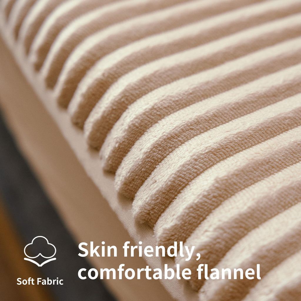 Heated Mattress Pad King Size, 6 Heating Levels, Machine Wash