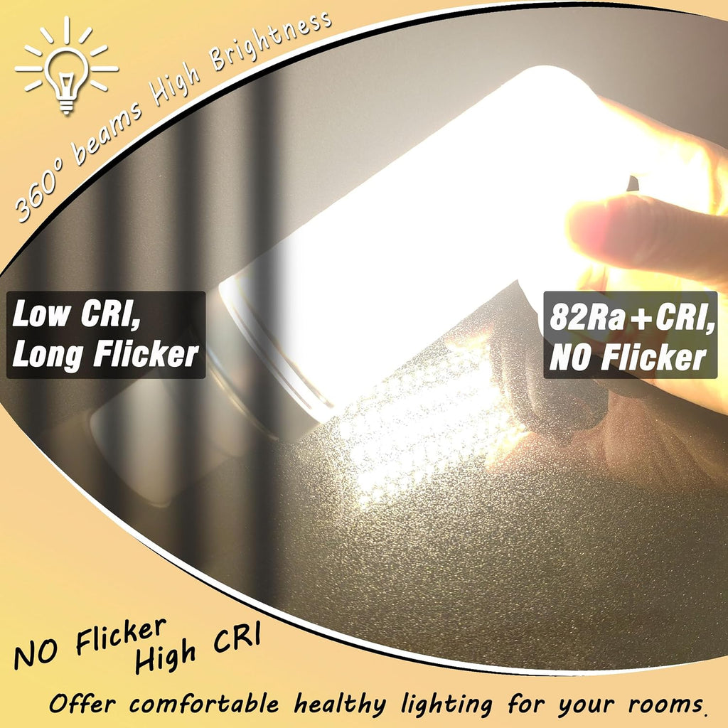 E26 20W LED Corn Bulbs 3000lm 200W Equivalent 4000K Natural White, 2 Pack