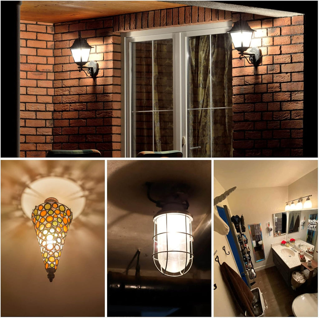 E26 100 Watt Equivalent LED Candelabra Corn Bulbs,2700K Warm