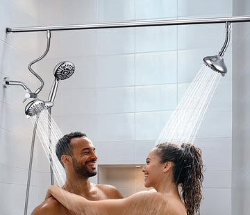 CUPC Certified Dual Shower Head for Couples, Tandem Shower Head