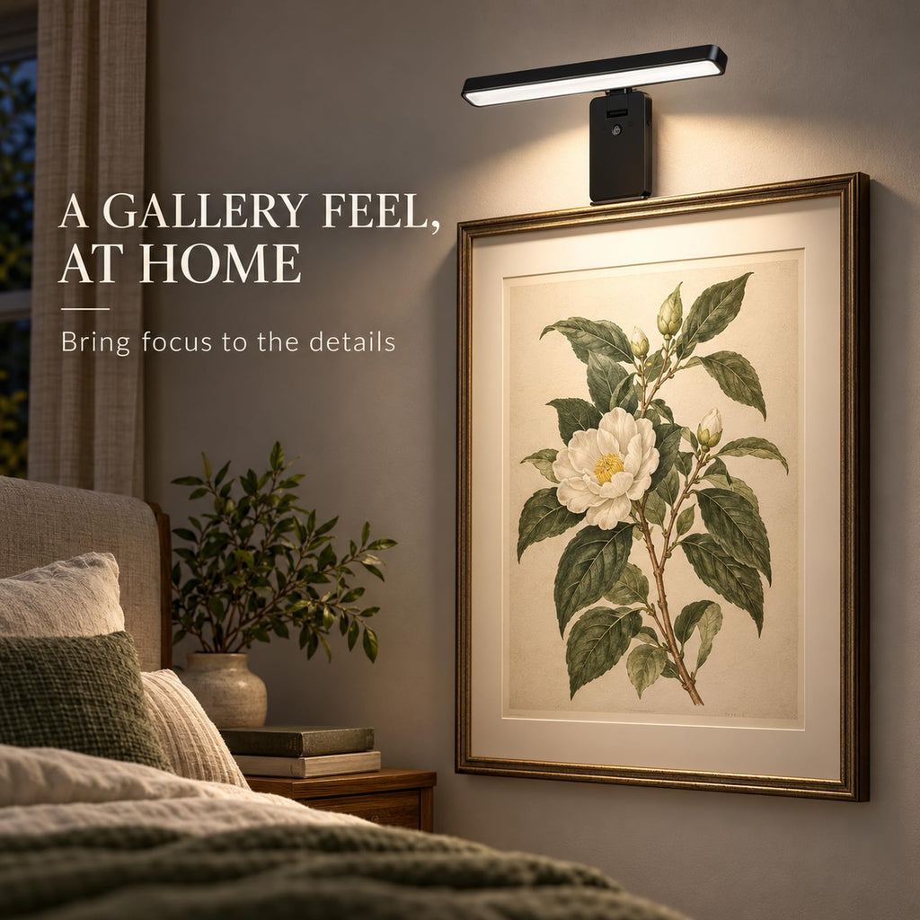 Picture Light for Wall, 7.8 inch Rechargeable LED Art Display Light
