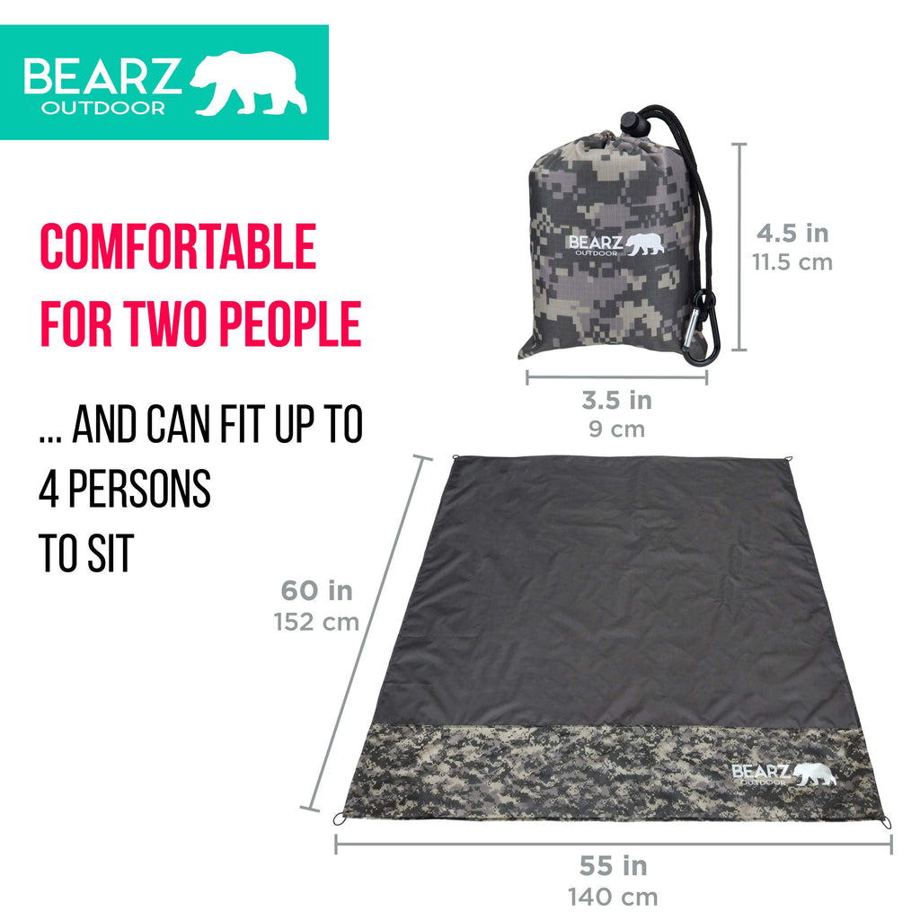 Pocket Blanket - Beach Blanket Waterproof Sandproof, Picnic Blankets Waterproof Foldable, Lightweight & Compact for