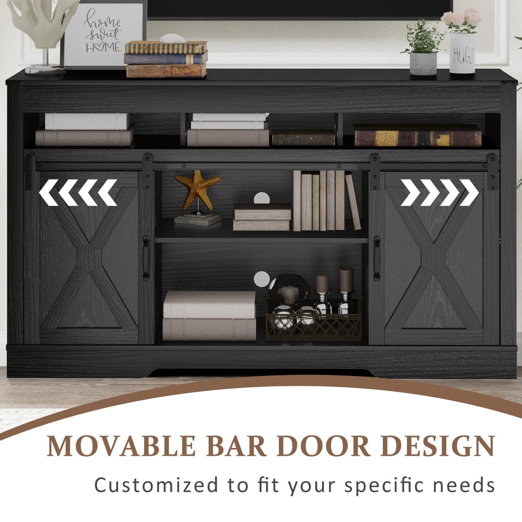 Farmhouse TV Stand for 65+ Inch TV