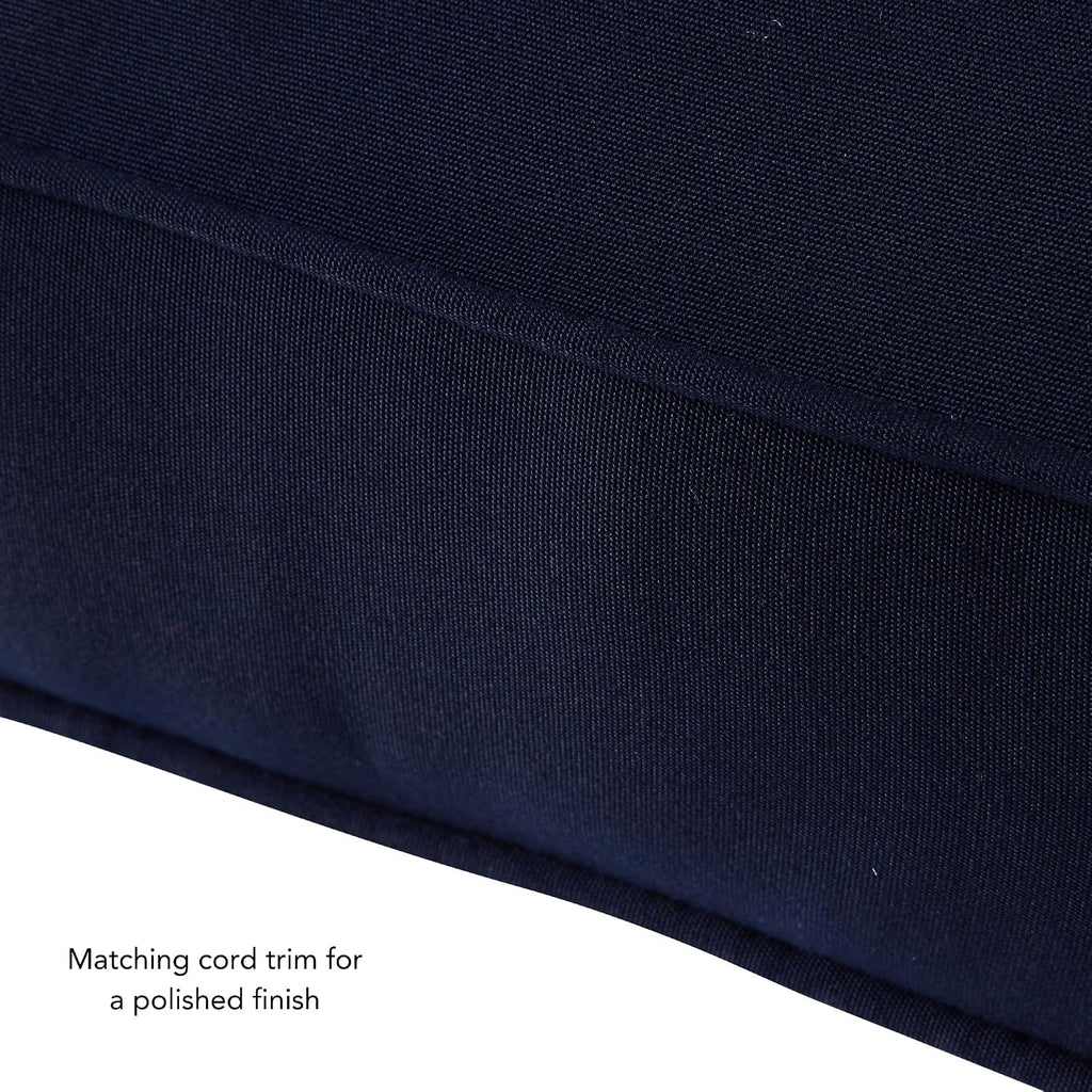 Outdoor 2-Piece Sunbrella Premium Deep Seat Cushion Set, Canvas Navy