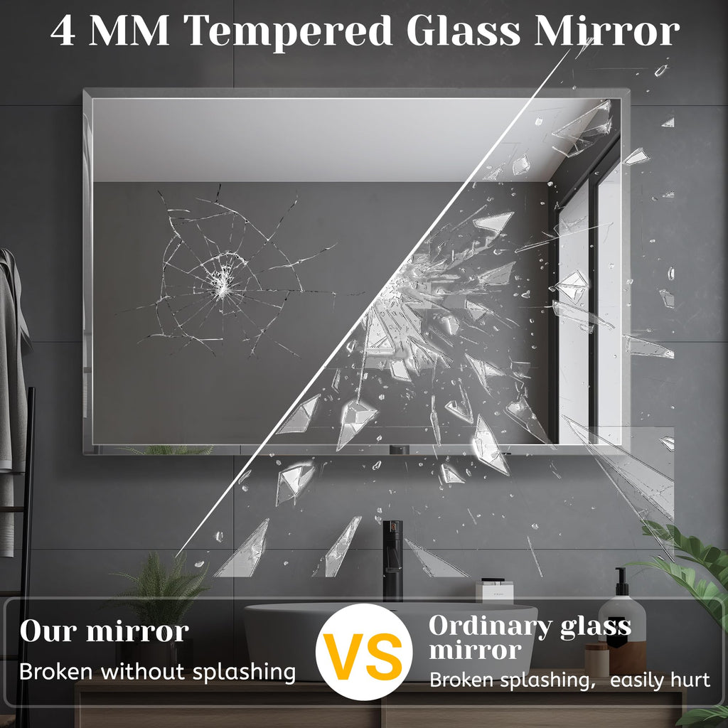 20x 28 Beveled Wall Mirror Decorative Bathroom Vanity Mirror