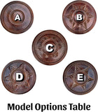 Handcrafted Wood Ceiling Medallion, Round Carved Pine Chandelier Medallion, Rustic Decorative Ceiling Light Cover for