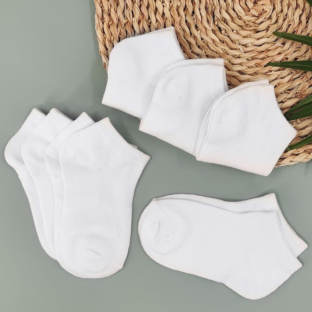 12 Pairs Kids Socks Boys Girls Unisex Low Cut Ankle Socks for Kids