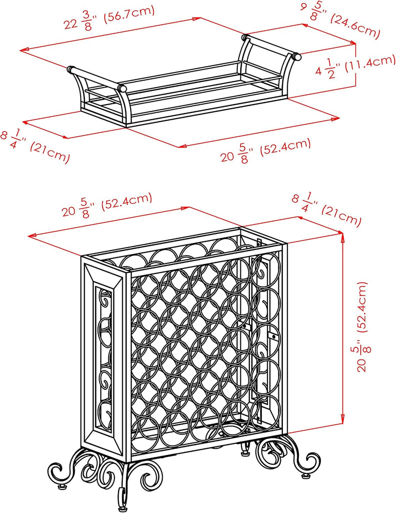 Silvano 5x5 Wine Rack (87523)