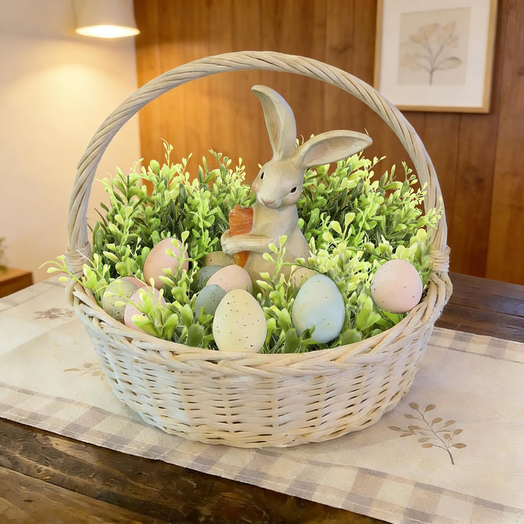 22inch Artificial Boxwood Wreath for Front Door, Spring Summer Wreath Faux Greenery Leaves Wreath for Front Door Wall